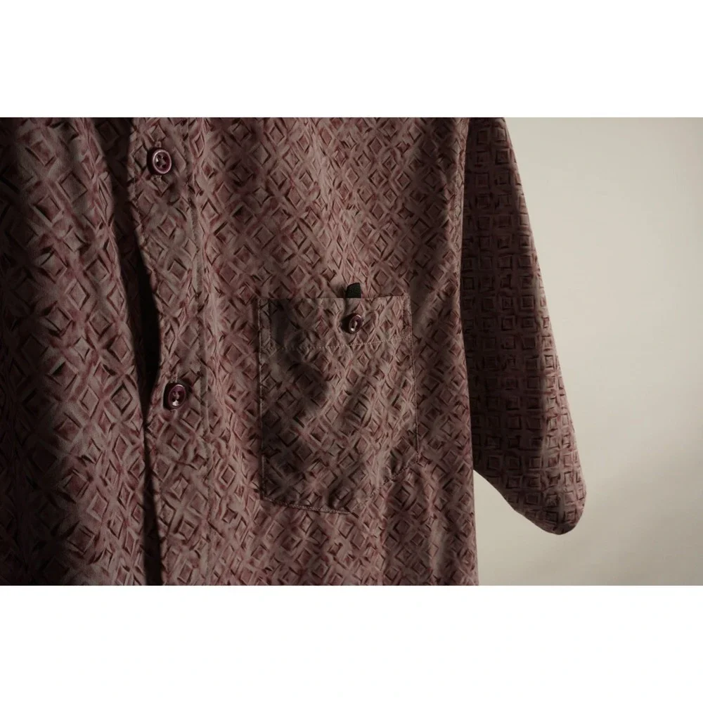 7 Diamonds Track Stars Woven Stretch Performance Button Shirt Mens XL Geometric - Picture 6 of 8